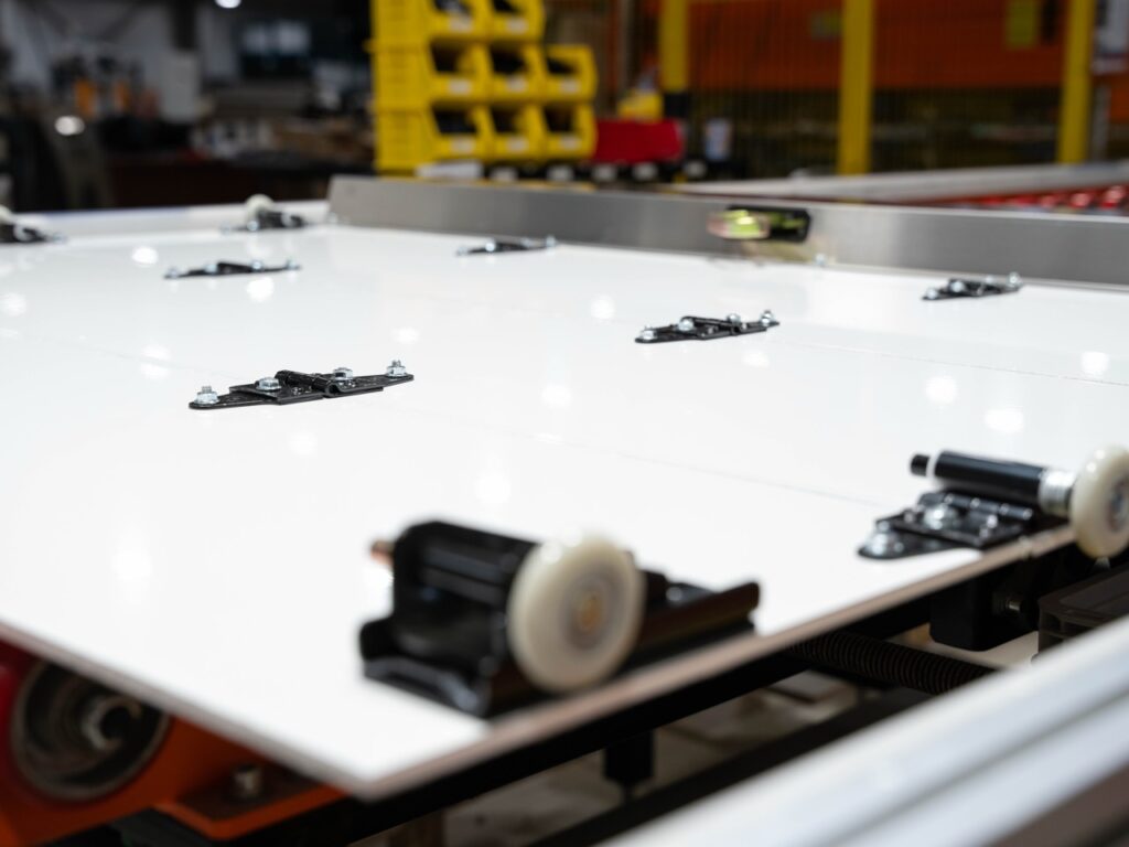 Roll-up commercial door hinges